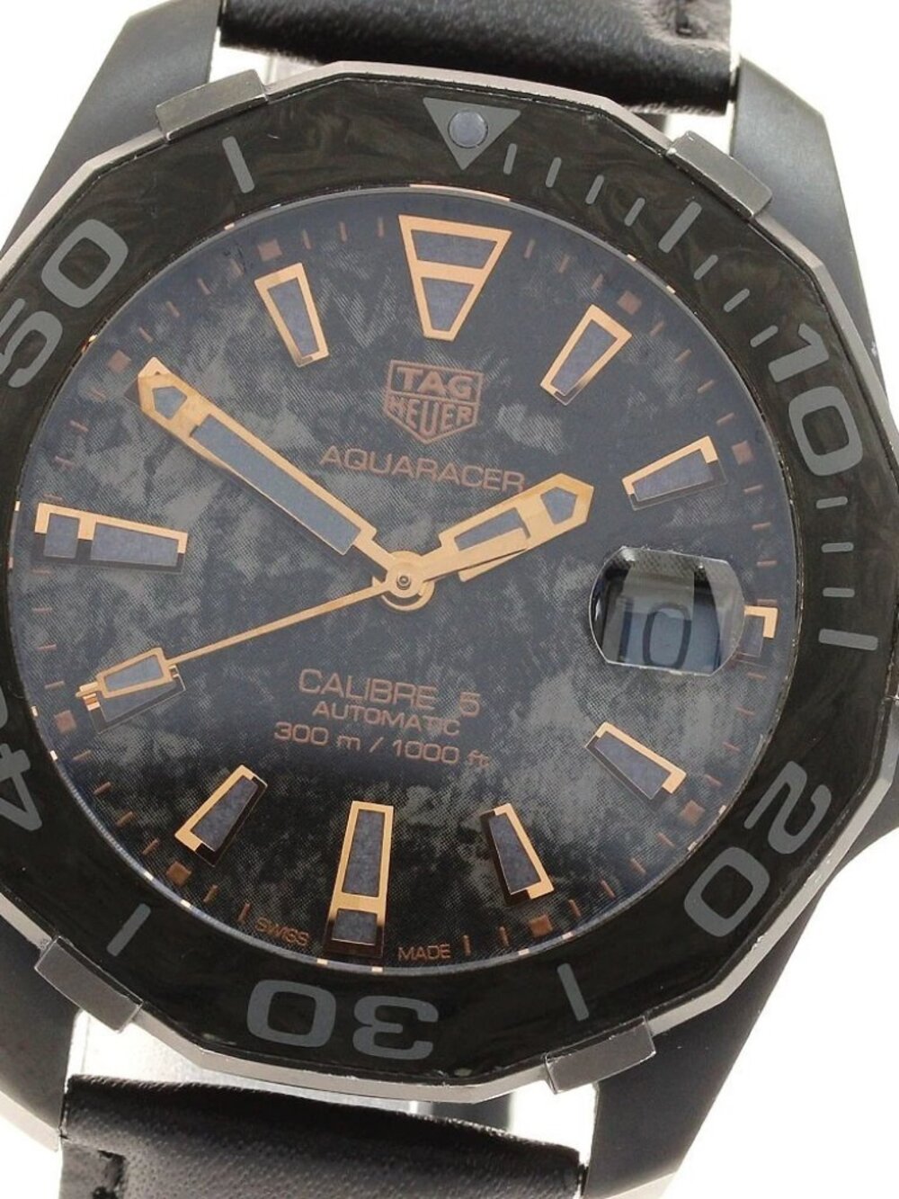 TAG HEUER Aquaracer Caliber 5 Carbon Collection WBD218A-0 Automatic Men's_914435